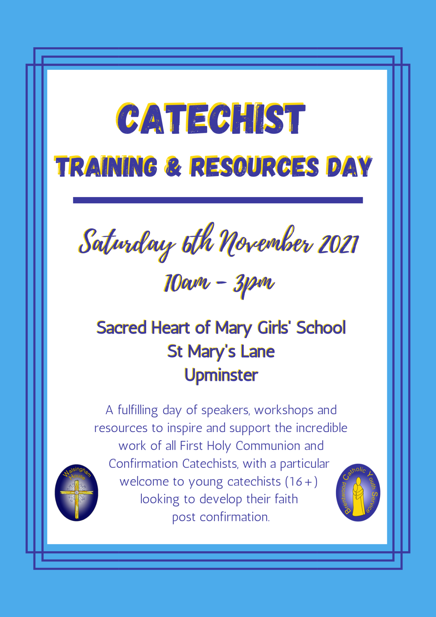 Catechist Training and Resources Day 2021 Brentwood Catholic Youth